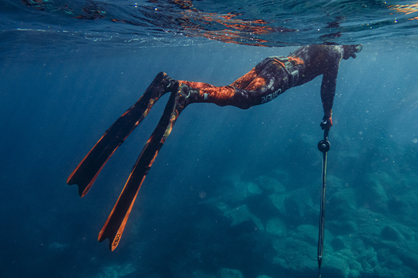 Snorkel Pieghevole SEAC Liquid - 100% Silicone Ipoallergenico Per Pesca Subacquea - Foto 9