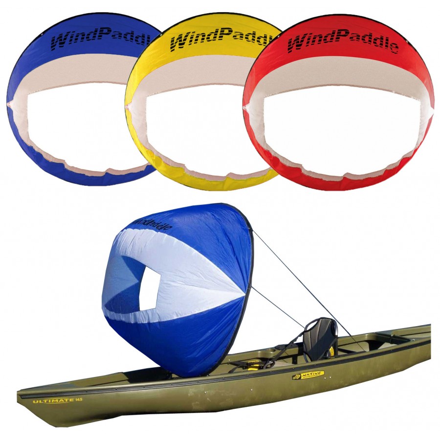 Kayak Pieghevole e Compatto Sottovento Vela Leggera Vento Sottovento Paddle Sail per Kayak Canoa Gommone Paddle Board Keenso Kayak Wind Sail 