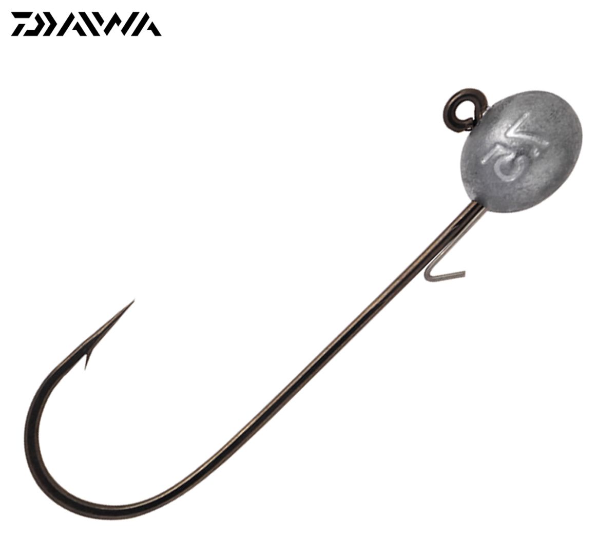 Daiwa Jig Head Rond - Tête De Plomb Pour Pêche, Crochet Acier Plat, Avec Joint Caoutchouc - Lot De 3-4 Pièces - 6