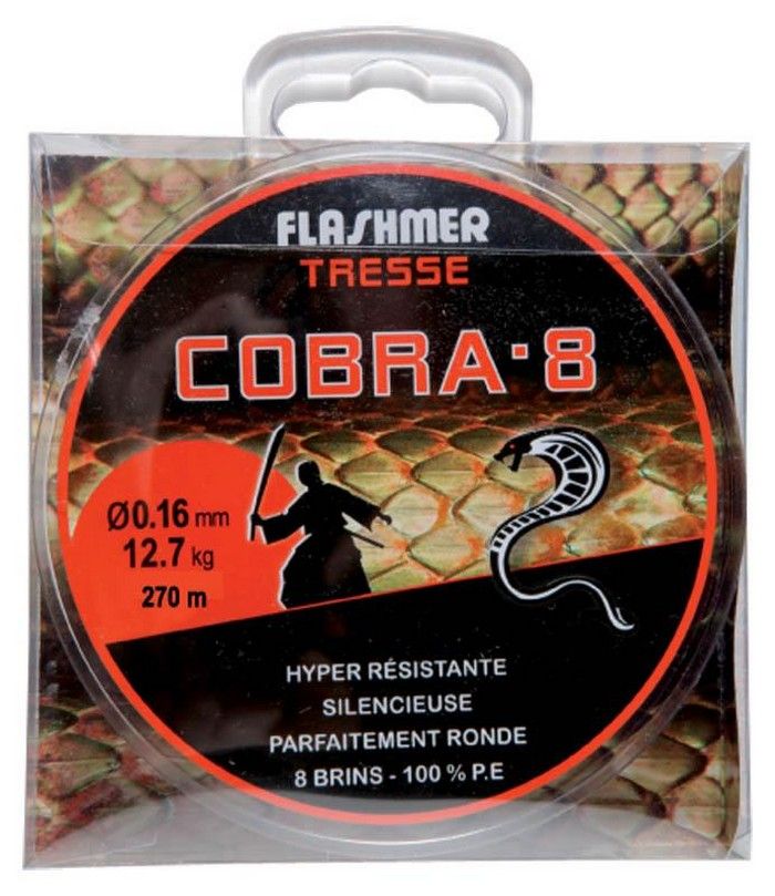 Treccia Flashmer Cobra 8 verde fluo 135 m -  - Tutti i sport  nautici