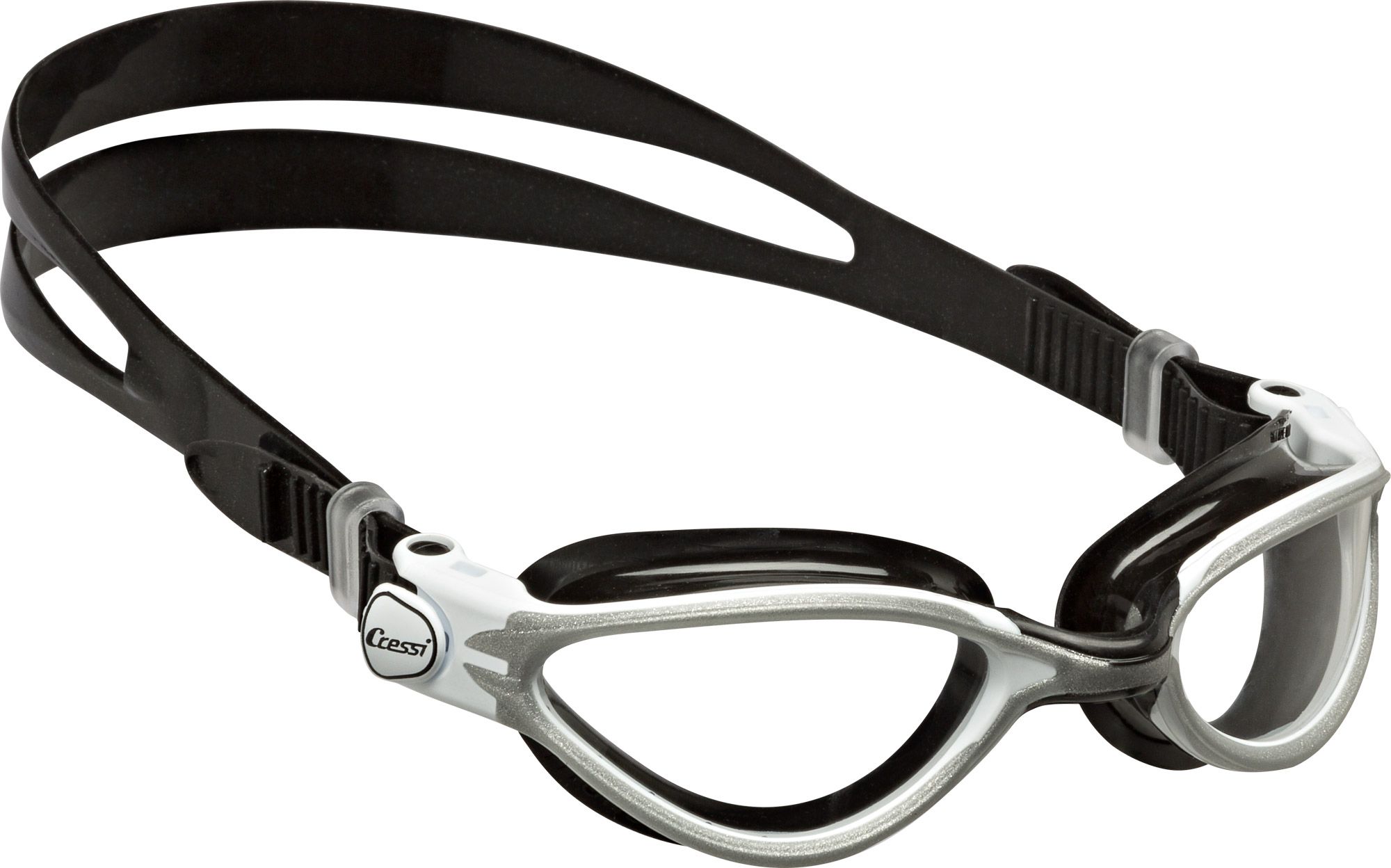 Occhialini Nuoto Cressi Flash - Lenti Antiappannamento E Anti UV, Oculari Separati