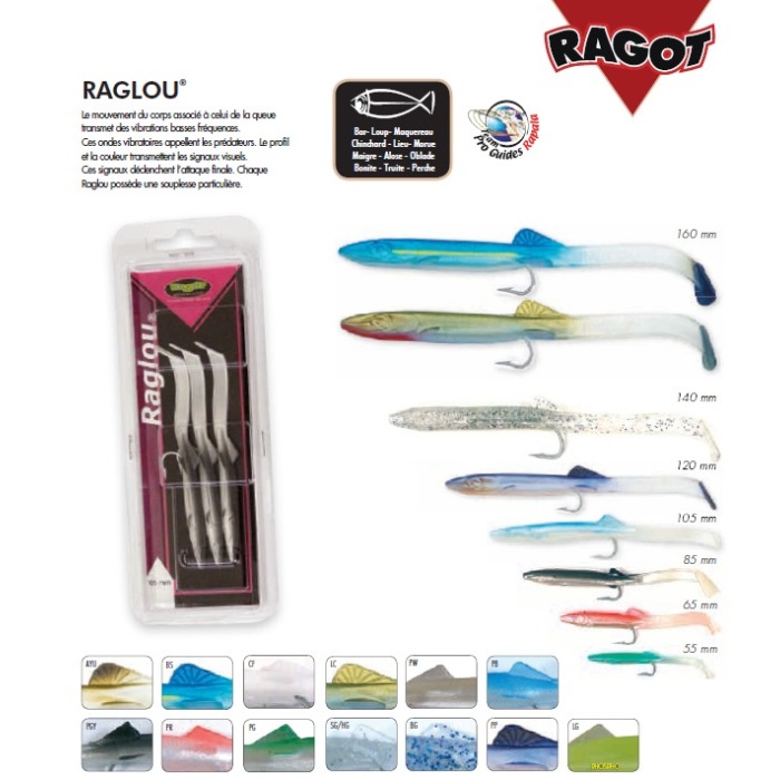 Esche Morbide Per Pesca Raglou - Lunghezza 100 Mm, Confezione Da 3 Pezzi, Silicone Per Mare - Foto 8