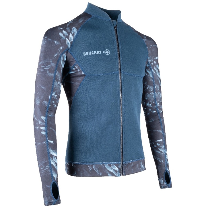 Beuchat Giacca Zip Atoll 2mm - Uomo, Rosso, X-Small - Giacca Da Nuoto In Neoprene Ed Elastan - Foto 10