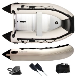 Tender Gommone Cape Horn Challenger 270 Fondo in alluminio - Gris Clair