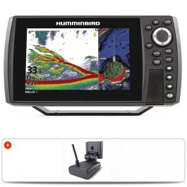 Humminbird Helix 7 G4N CHIRP + Trasduttore di poppa + T°c