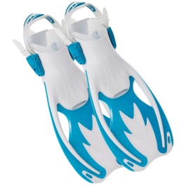 Pinne da snorkeling per bambini Cressi Rocks blu/bianco (CA2620