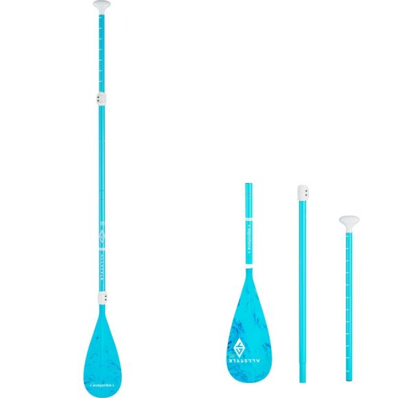 Pagaia Aquatone ALLSTYLE In Alluminio - 3 Sezioni, Azzurro, Unisex Adulto - Per Canoa E Kayak - Foto 11