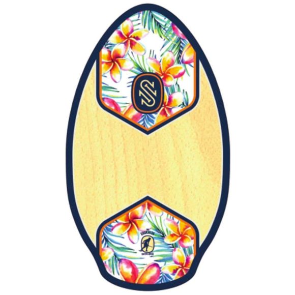 Skimboard In Legno Wavebreaker 94 Cm - Tavola Da Surf Per Bambini Dai 9 Anni, Bianco E Nero - Foto 10