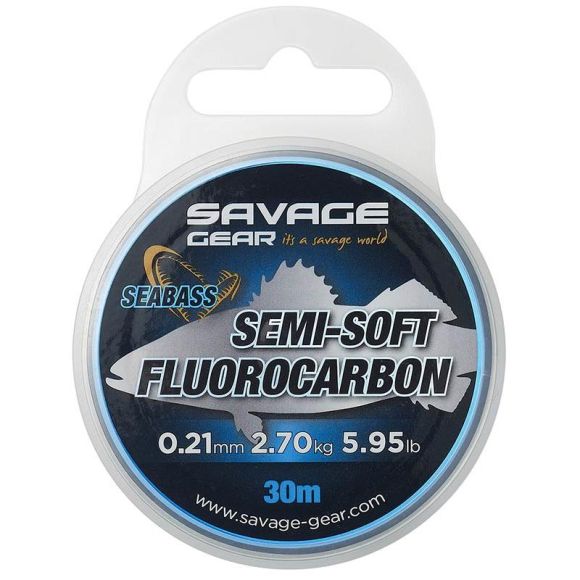 Filo Da Pesca Fluorocarbon Savage Gear Semi-Soft Seabass - Nootica