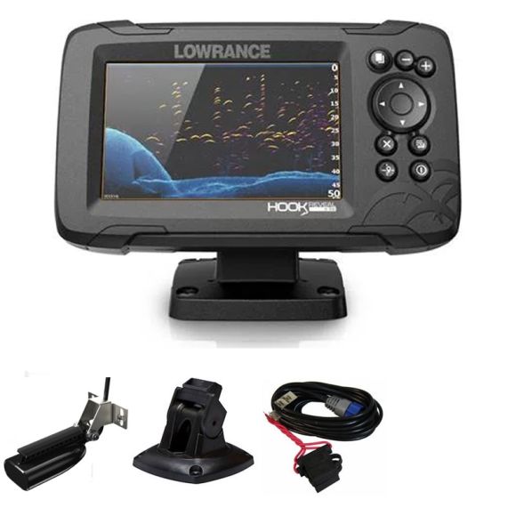 Ecoscandaglio GPS Lowrance Hook Reveal 5 CHIRP HDI + Trasduttore  50/200/455/800 KHz -  - Tutti i sport nautici