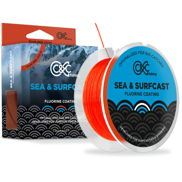 Filo nylon da pesca C&C Fishing Sea & Surfcast - Trasparente 300 m / 0,22  mm -  - Tutti i sport nautici