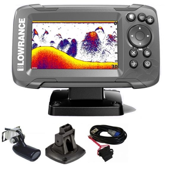Ecoscandaglio Lowrance Hook² 4X GPS + Trasduttore 200 KHz -  -  Tutti i sport nautici