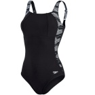 Costume da bagno donna LunaLustre Printed Shaping Speedo Black/White - Taglia 46