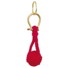 Portachiavi Décomarine mela touline in cotone rosso, LB, Ø 3 cm