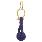 Portachiavi Décomarine mela touline in cotone blu, LB, Ø 3 cm