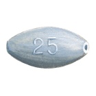 Piombo d'oliva trafitto bulboso alla rinfusa X 100 in 2,5 gr