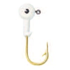 50 teste piombate verniciato bianco Amo da pesca bronzato 10 gr / N°4/0