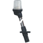 Luce bianca su palo Lalizas supporto nero - 54 cm telescopico