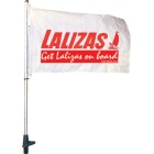 Asta bandiera Lalizas con supporto integrato 50cm nero