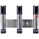 Porta canne da pesca Seanox Triple - Acciaio inossidabile nero