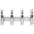 Porta canne da pesca Seanox 4 Canna da pesca - Acciaio inossidabile bianco