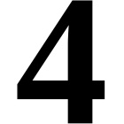 Numero bianco Plastimo 8 cm - Tender gommone - 4