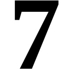 Numero bianco Plastimo 18 cm - Tender gommone - 7