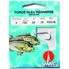 Forgiato, rovesciato, blu 9335 BL 150 cm Ami da pesca N°4 su Nylon 24/100
