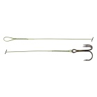 Terminale Cannelle Nylflex C703 40 cm Fibbia + Amo da pesca Tripla N°1/0