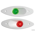 Luci di via laterali Osculati 112,5° Rosso per incasso in ABS - Bianco