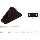Clamcleat Line Lock black Injection Molded Nylon - Piccolo