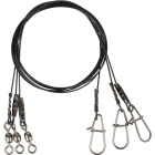 Terminali acciaio Savage Gear black 7 Cavo tracciante - 30 cm 45/100 - 11 kg 3 pezzi