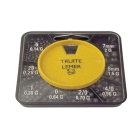 Scatola di 8 quadrati piombo spaccato verniciati di verde 120 gr FRITURE N°4-5-6-7-8-9-10-11