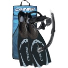 Kit snorkeling Cressi Pluma - Nero - 37/38