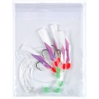 Treno di piume Prugna A Bar 5 Ganci N°2/0 Bianco