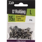 Girella pesca Daiwa Barile Triple 3-way swivel TAGLIA XL