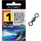 Girella pesca Sunset Rolling Swivel ST-S-1001 N. 10