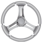 Volante barca Osculati poliuretano morbido grigio/acciaio inossidabile 350 mm