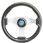 Volante barca Osculati Technic carbon-look/carbone argento 350 mm