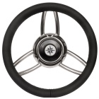 Volante barca Osculati Blitz con corona in poliuretano morbido nero 350 mm