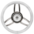 Volante barca Osculati Blitz con corona in poliuretano morbido bianco 350 mm
