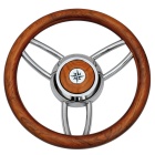 Volante barca Osculati Blitz con corona in teak opaco 350 mm