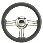 Volante barca Osculati poliuretano grigio acciaio inox 350 mm