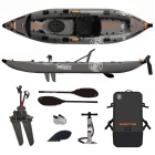Kayak de pêche gonflable PVC à pédale Amtrac Fishing Spectre 400 Hyperdrive 