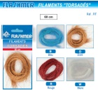 Filamenti blu intrecciati