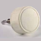 Pomello Gebo completo con mandrino - Bianco