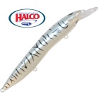 Esca per pesci galleggiante Halco Sorcerer 150 H77 White Tiger