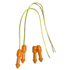 Inserto Denty Spearfishing per montaggio di elastici - Arancione