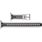 Cinturino dell'orologio Cressi per Leonardo Bianco/Nero