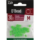 Perline Ovali FOSFORESCENTE VERDE L